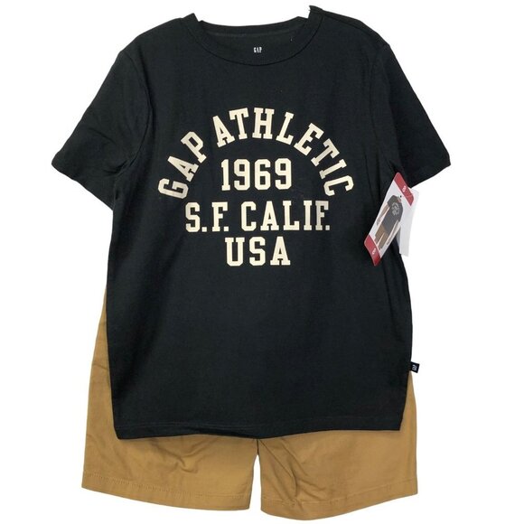 GAP Boy's 2-Piece Short Sleeve T-Shirt & Shorts Outfit‎ Set SZ 8 NWT - Picture 4 of 10